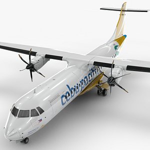 3D model ATR 72 CEBU PACIFIC L1973