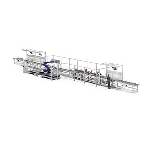 Automatic Elevator Door Panel Assembly Line 3D model