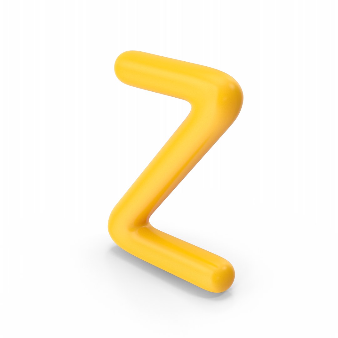 Letter Z Orange 3D - TurboSquid 1865822