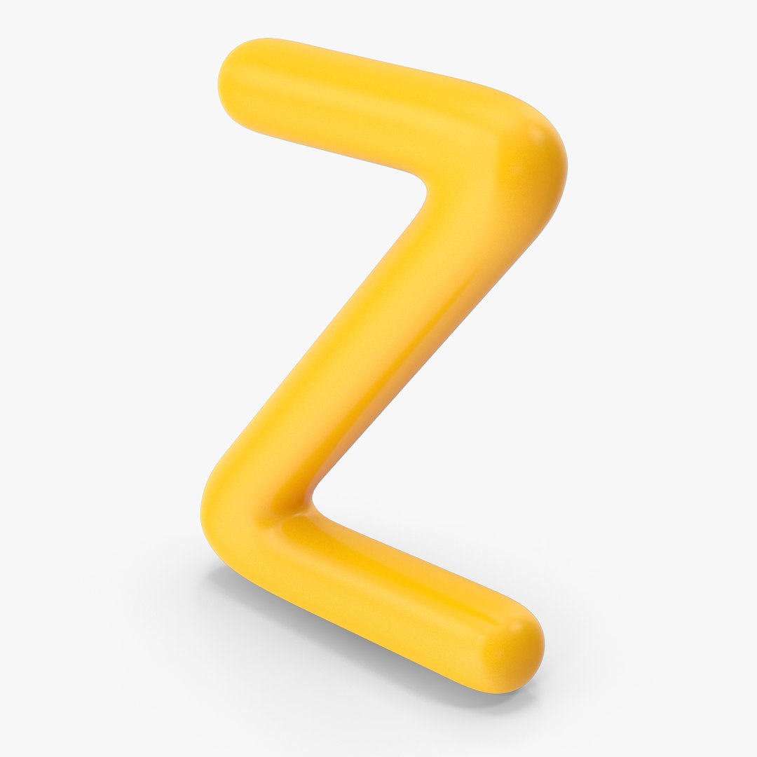 Letter Z Orange 3D - TurboSquid 1865822