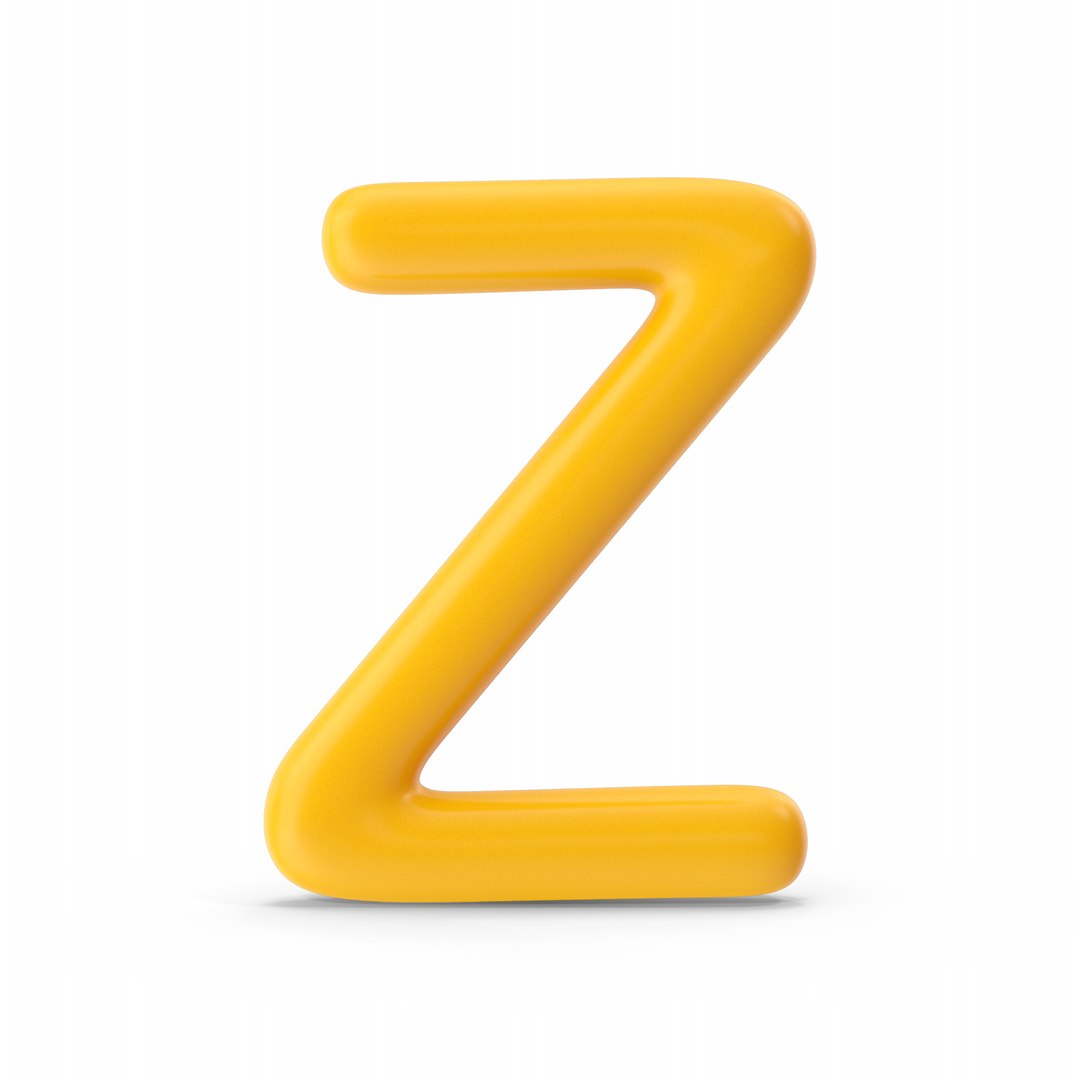 Letter Z Orange 3D - TurboSquid 1865822