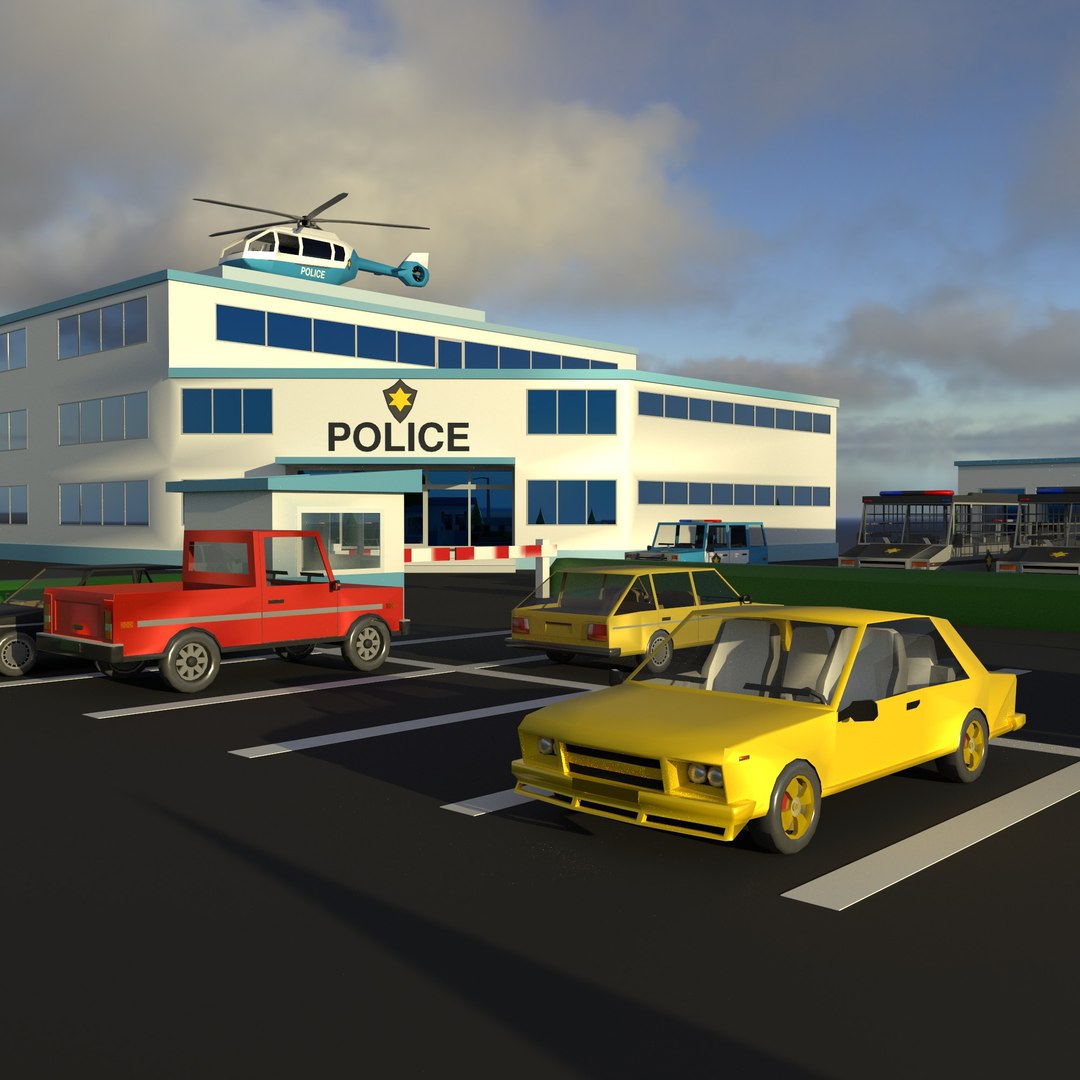 Police Station 3D - TurboSquid 2286395