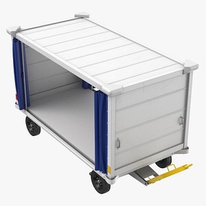 Airport Baggage Cart Open and Closed Curtain Arm Up and Down(1)