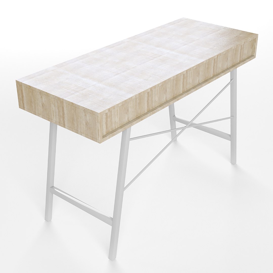 Table Writing Computer Jysk 3D Model - TurboSquid 1369180