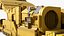 Tunnel Boring Miner with Integrated Conveyor Feeder Yellow Used Rigged for Maya