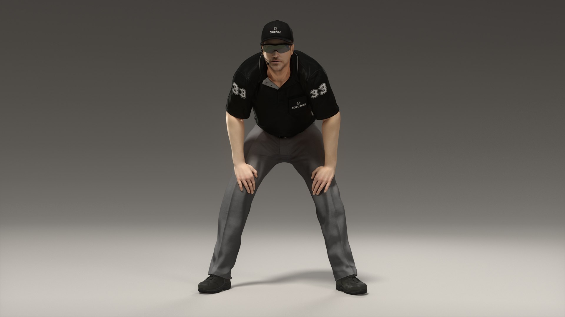 Baseball Umpire in Chief Animated HQ 3D model - TurboSquid 2052087