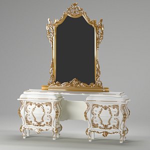 3D photorealistic dresser mirror rokko