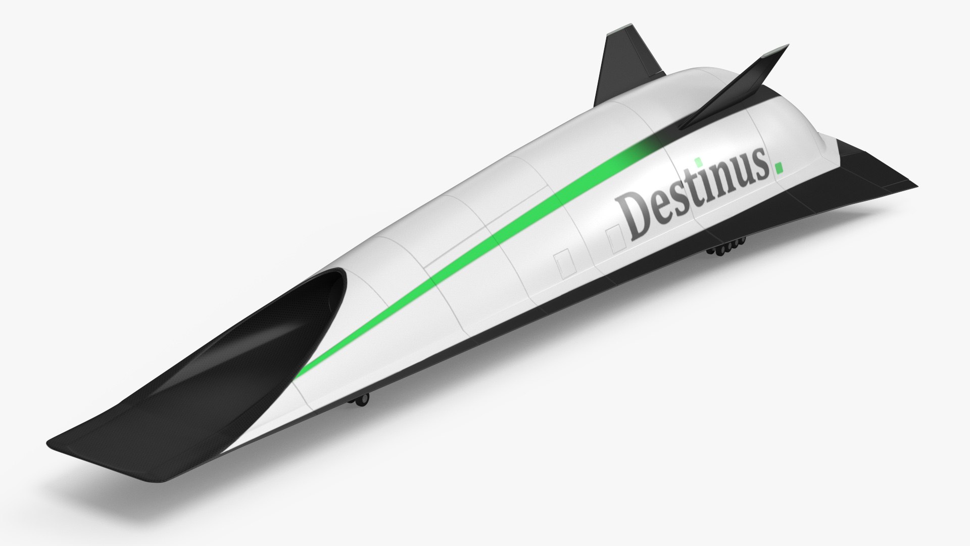 Destinus S Hypersonic Passenger Plane New 3D model preview