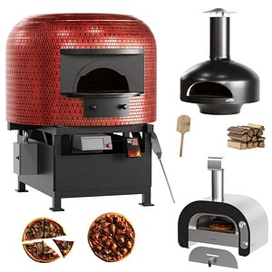 3D Pizza Equipment 2 Ovens