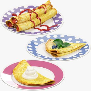 Pancakes on Plate Collection V2