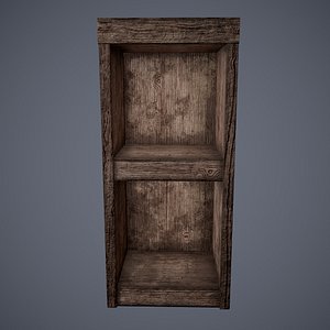 wooden tavern stand shelving model