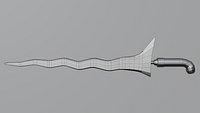 Lowpoly Keris Jogja - Senjata Traditional Indionesia