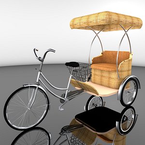 Bike Rickshaw 7 3D model