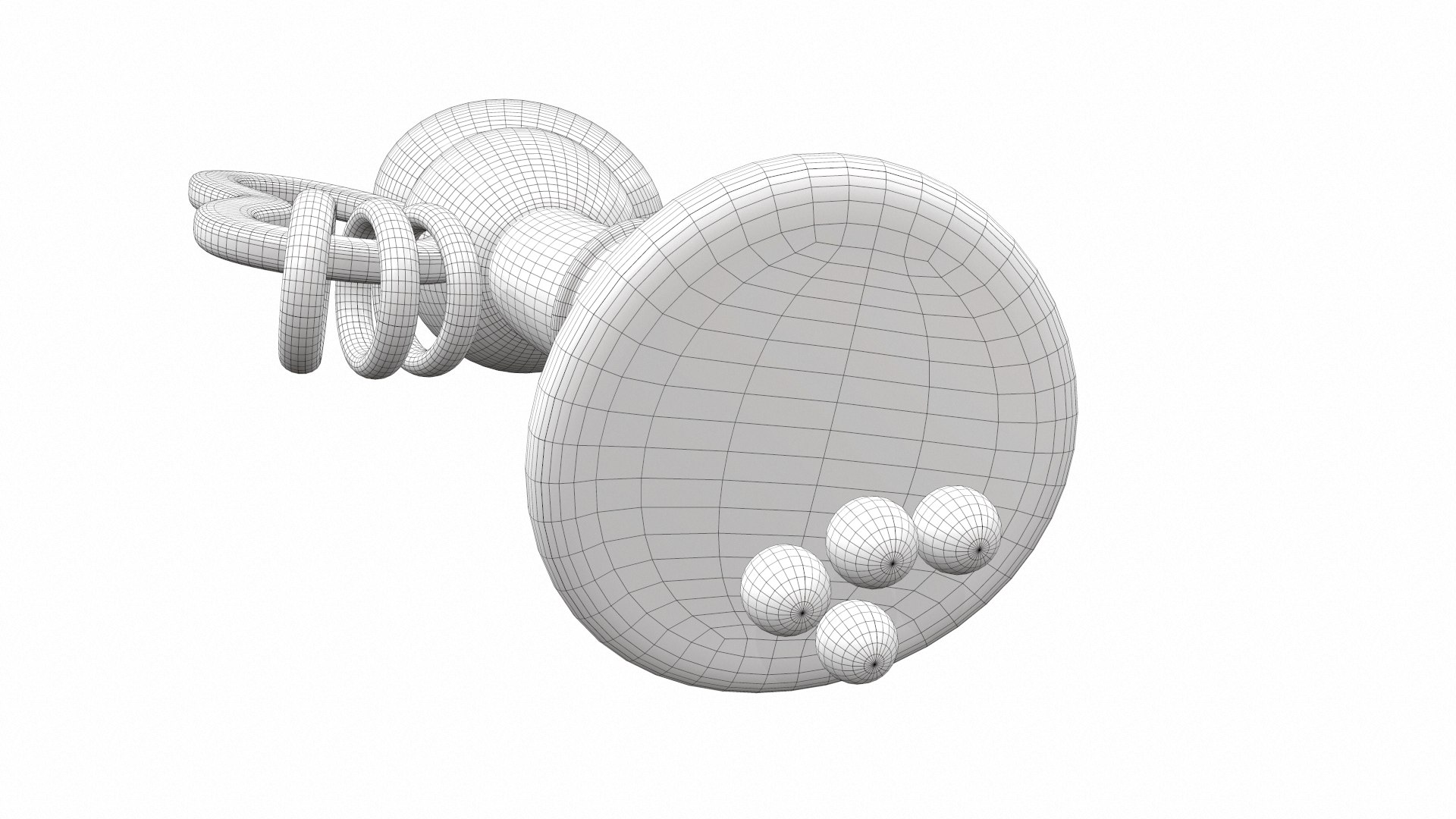 3D Plastic baby toy rattle 1 model - TurboSquid 2109031