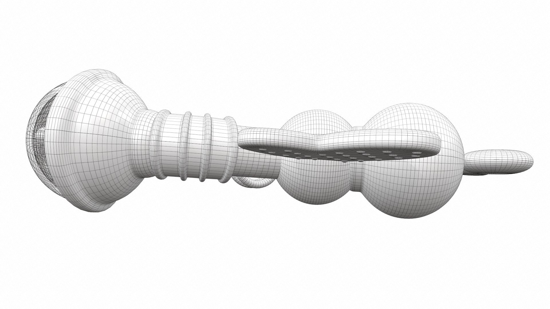 3D Plastic baby toy rattle 1 model - TurboSquid 2109031