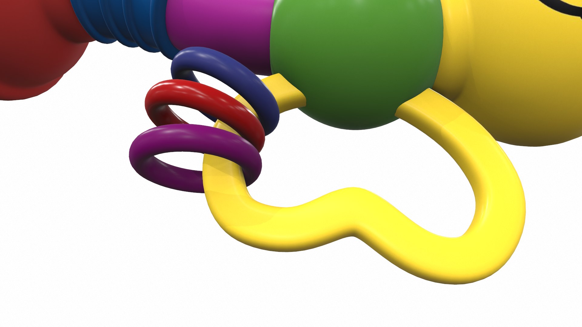 3D Plastic baby toy rattle 1 model - TurboSquid 2109031