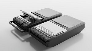 3D Cassete Recorder model