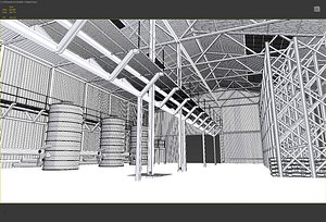 warehouse industrial 3d model
