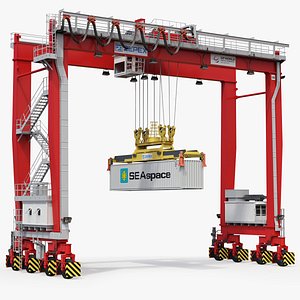 Rubber Tyred Gantry Crane model