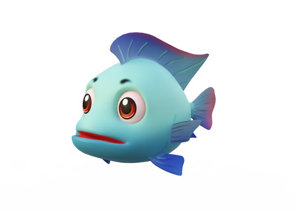 Personagem de desenho animado Maya peixe elétrico Modelo 3D - TurboSquid  797344