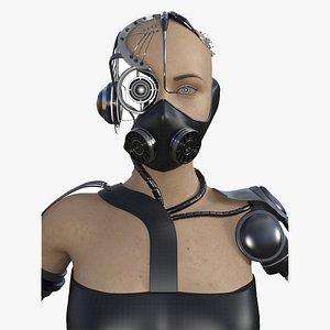 Woman Cyborg Robot futuristic 3D model