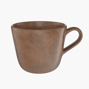 Empty Retro Coffee Cup B 3D model