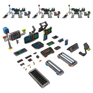 SCI-FI Props Console