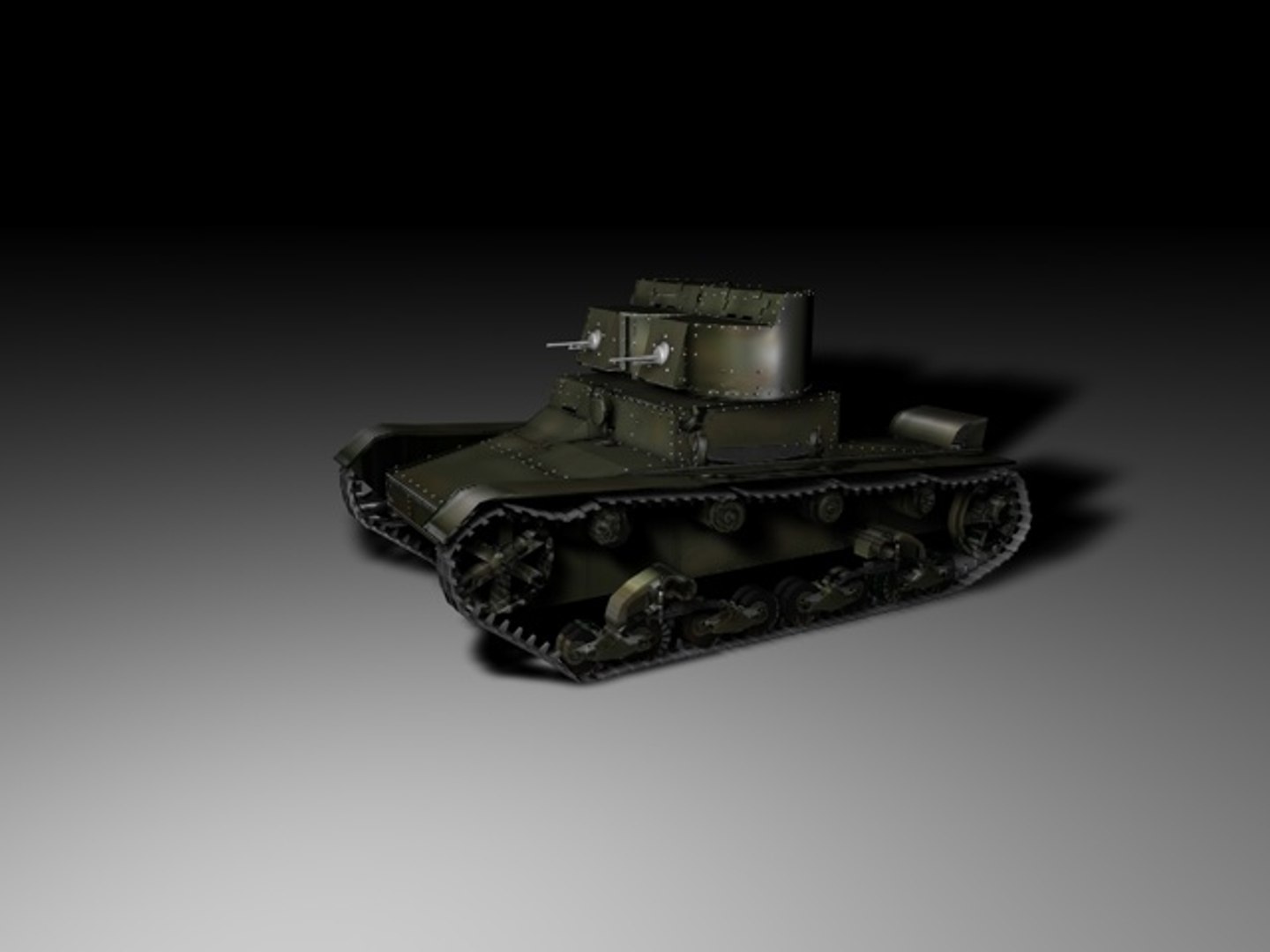 3d Model T26 Russian Tank