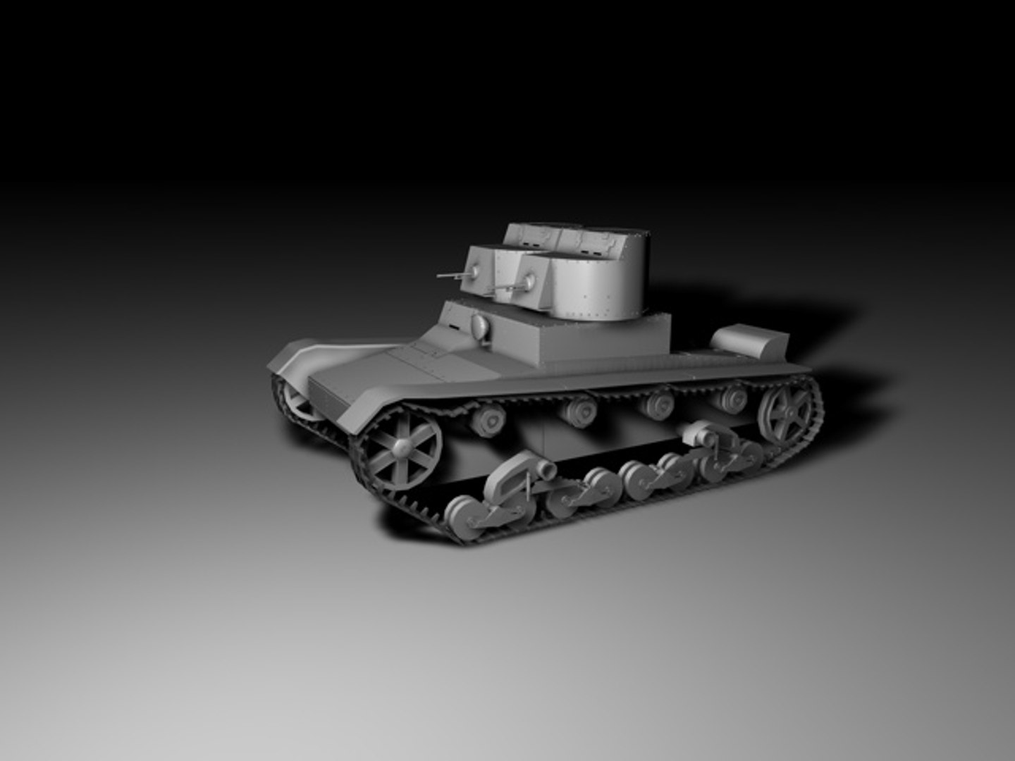 3d Model T26 Russian Tank
