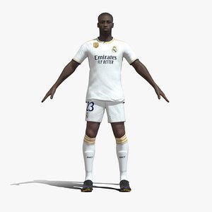 T-Pose Rigged Ferland Mendy Real Madrid 23-24