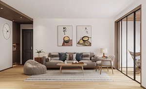 Modern living room 3D model