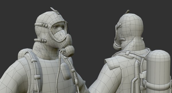 3D Model Hazmat Worker Level B - TurboSquid 1326965