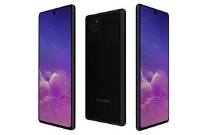 3D Samsung Galaxy S10 Lite Prism Black Low Poly model