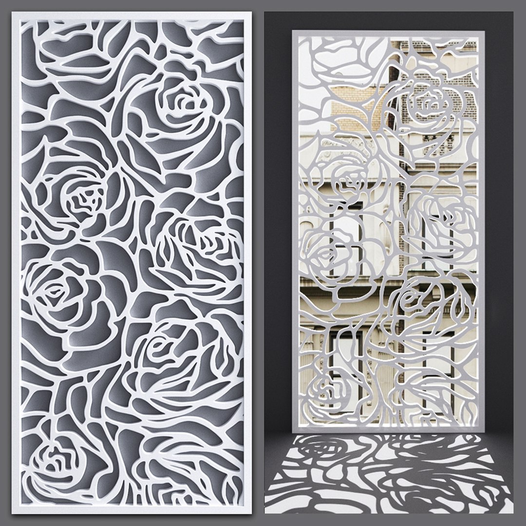 Decorative Partitions Pattern 3D Model - TurboSquid 1351338