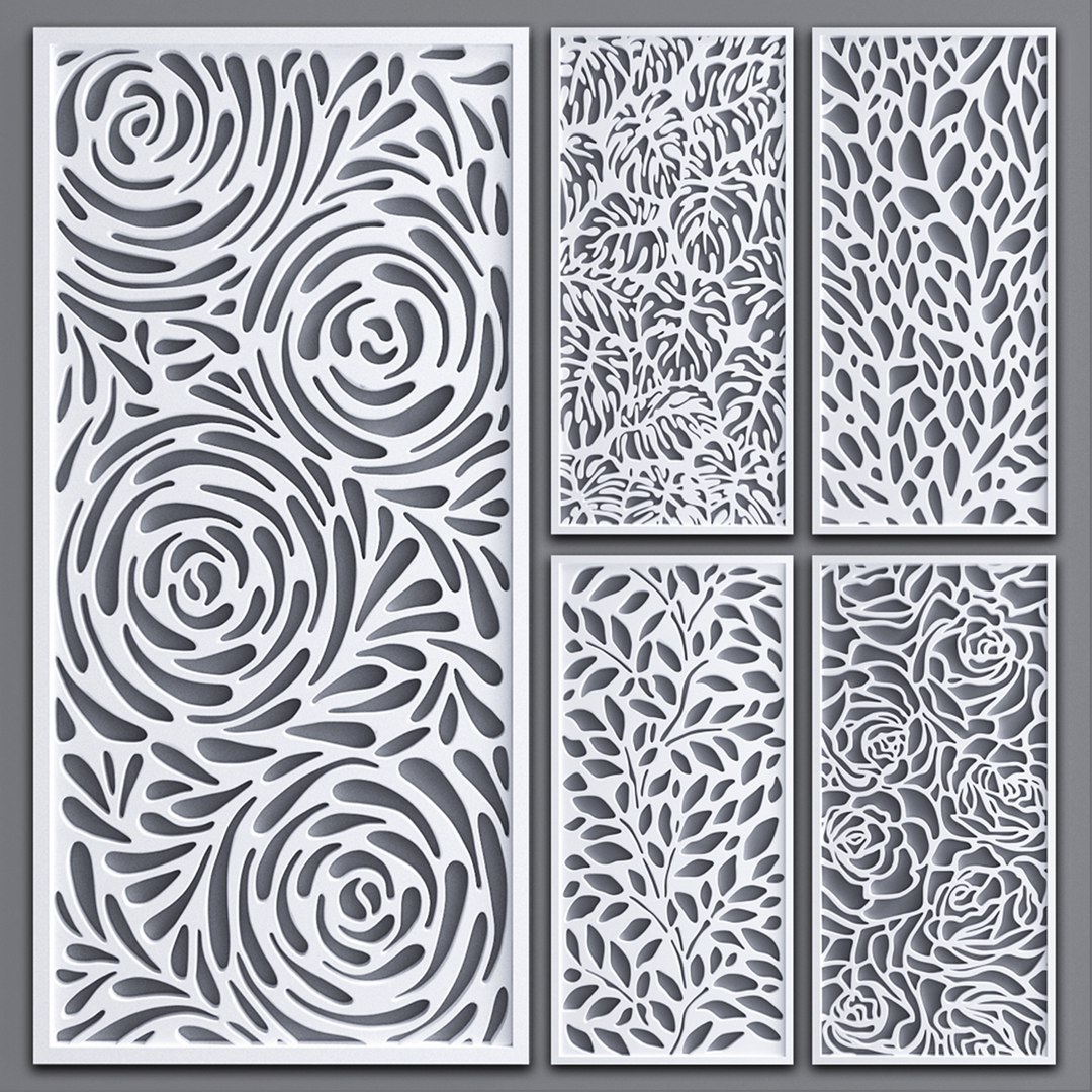 Decorative Partitions Pattern 3D Model - TurboSquid 1351338