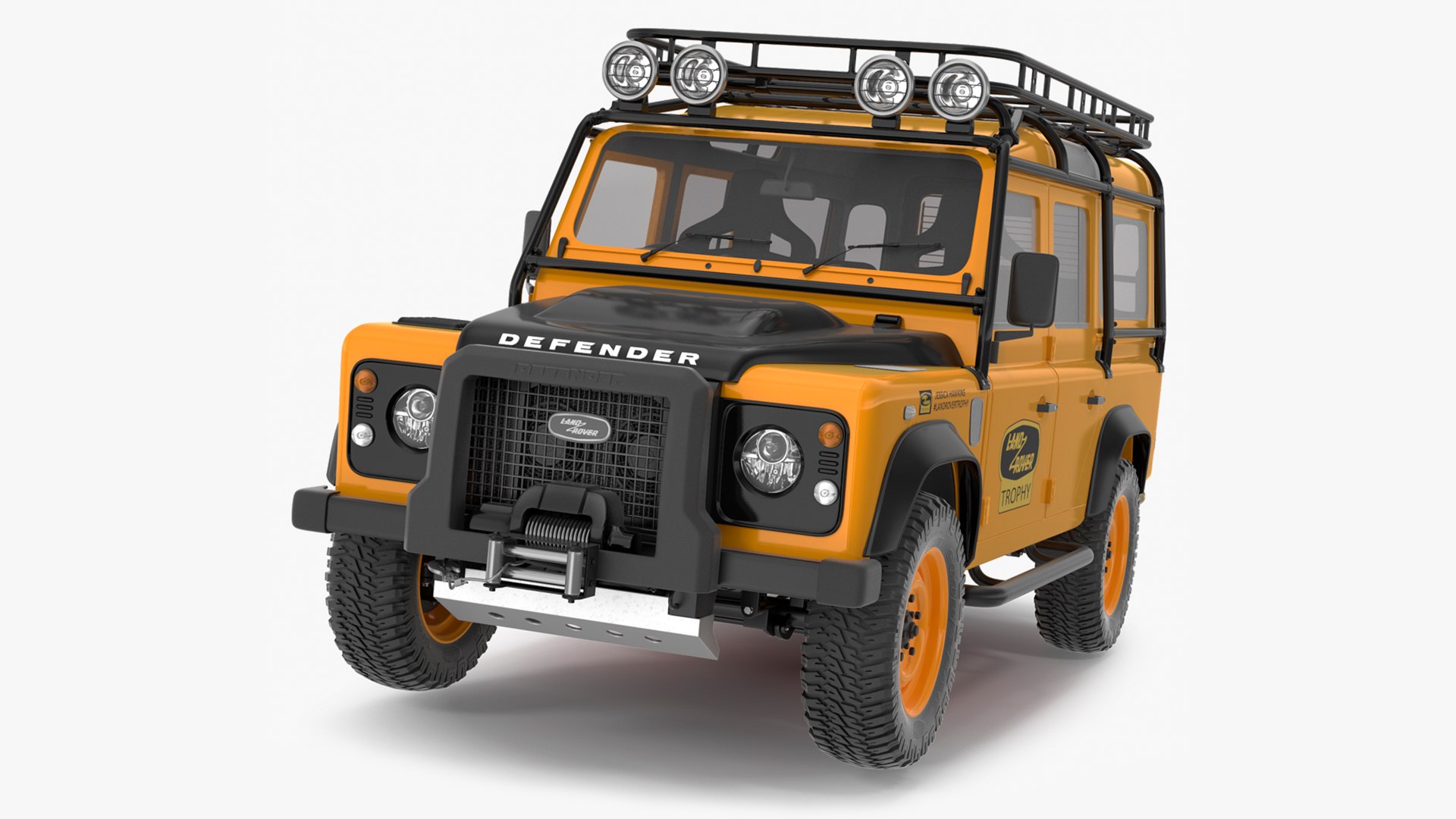 Land Rover Defender Works V8 Trophy Clean Simple Interior 3D model preview