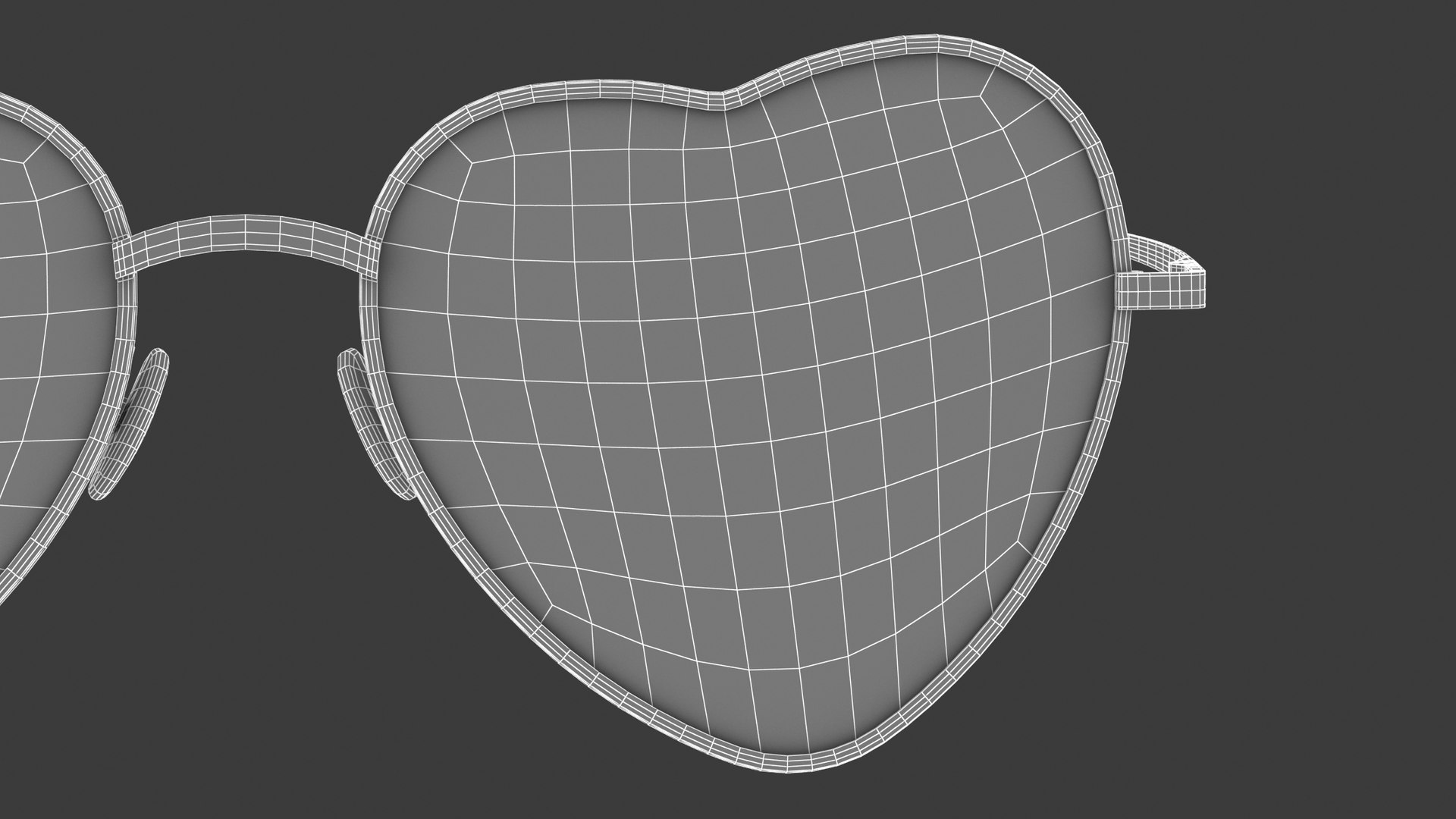 3D Glasses Sunglasses Heart Model - TurboSquid 1626904