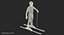 downhill olympic skier ski 3D model