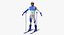 downhill olympic skier ski 3D model