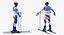 downhill olympic skier ski 3D model