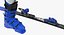 downhill olympic skier ski 3D model