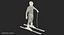 downhill olympic skier ski 3D model