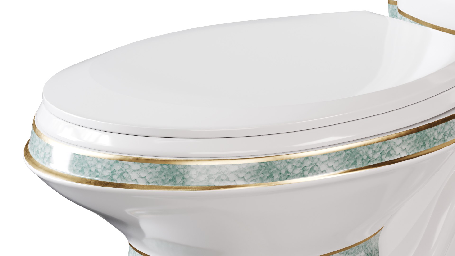 3D Corner Elongated Two Piece Dual Flush Bathroom Toilet Model ...