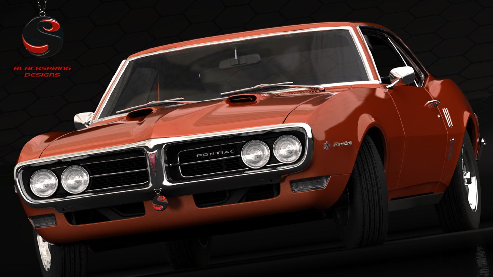 Pontiac Firebird 1968 3d Model