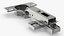 Cabinet Door Hinge Full Overlay Silver