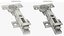 Cabinet Door Hinge Full Overlay Silver