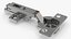 Cabinet Door Hinge Full Overlay Silver
