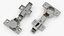 Cabinet Door Hinge Full Overlay Silver