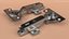 Cabinet Door Hinge Full Overlay Silver