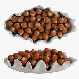 3D Hazelnut in shell Beline bowl